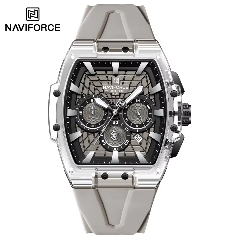 Running Watch - นาฬิกาข้อมือผู้ชาย NAVIFORCE รุ่น NF6113 ฟังก์ชั่นหลากหลาย โครโนกราฟ