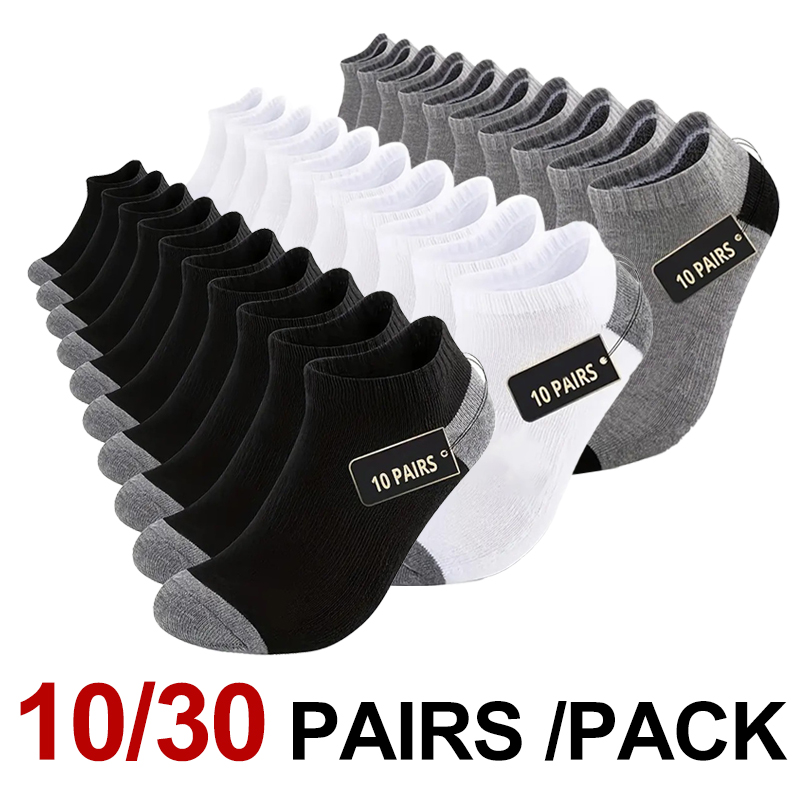 10/30 คู่ถุงเท้ากีฬาสีพื้นแบบไ - Sports Socks บทวิจารณ์และราคา